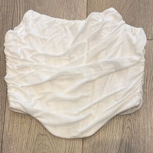 White mesh corsette tube top